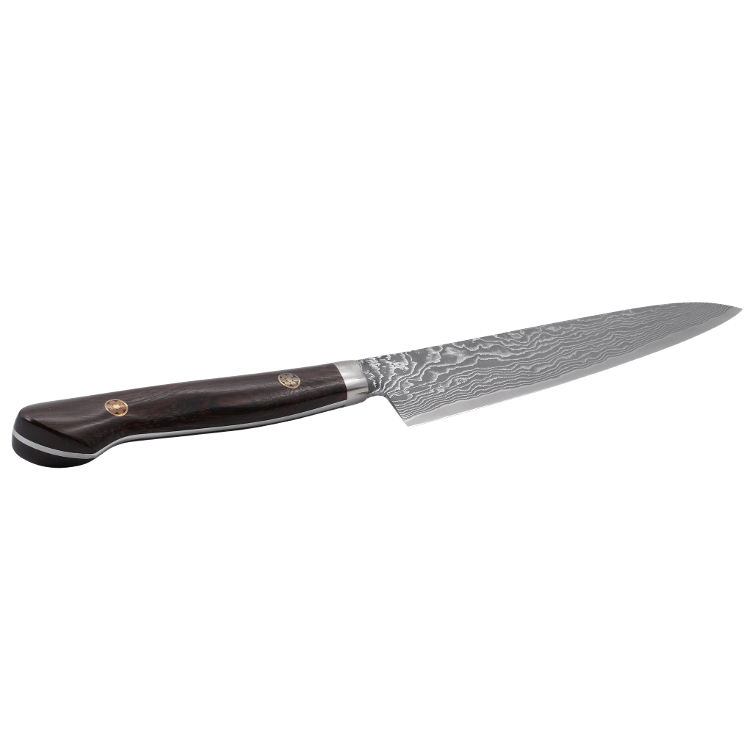 Küchenmesser S.Tanaka braun SG2 Damast