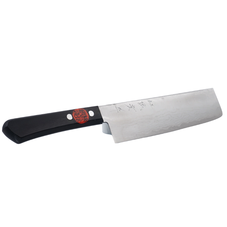 Gemüsemesser S. Nakiri schwarz VG-10 Damast